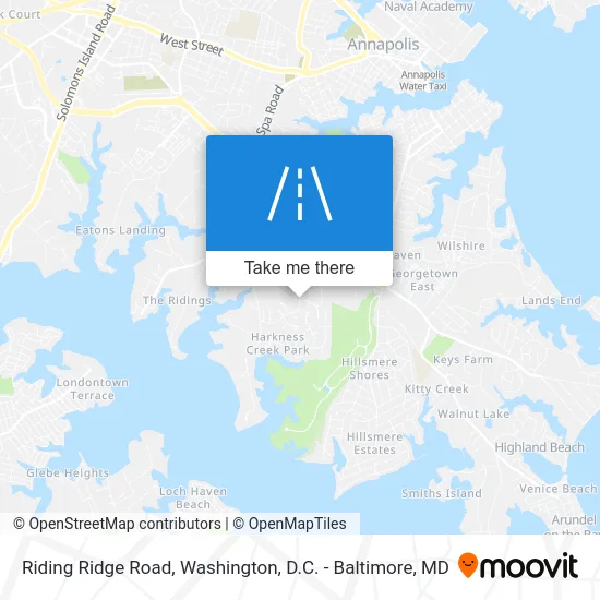 Riding Ridge Road map