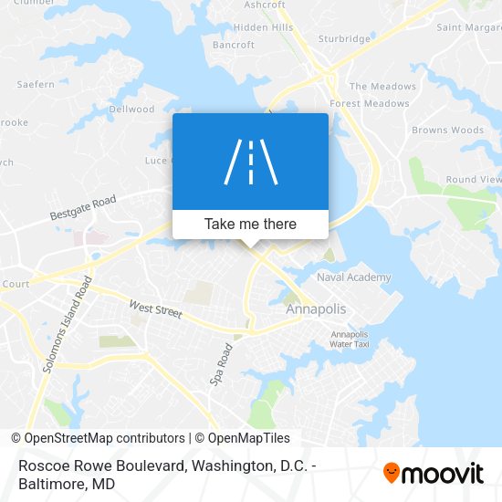 Mapa de Roscoe Rowe Boulevard