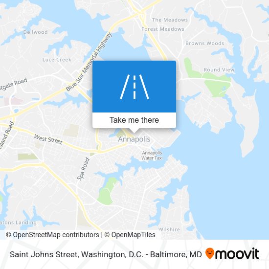 Saint Johns Street map