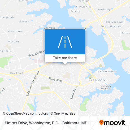 Simms Drive map