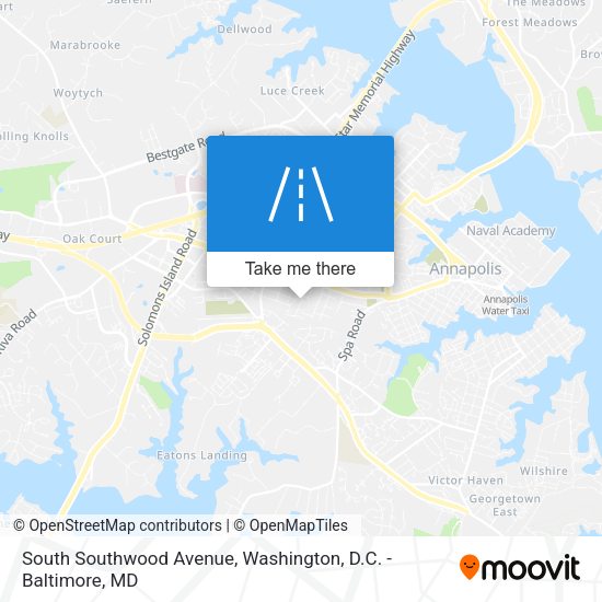 South Southwood Avenue map