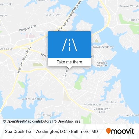 Spa Creek Trail map