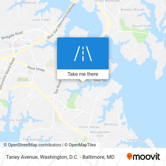 Taney Avenue map