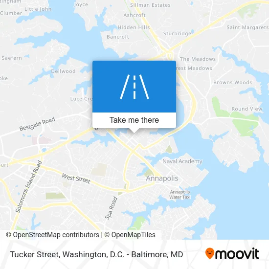 Tucker Street map