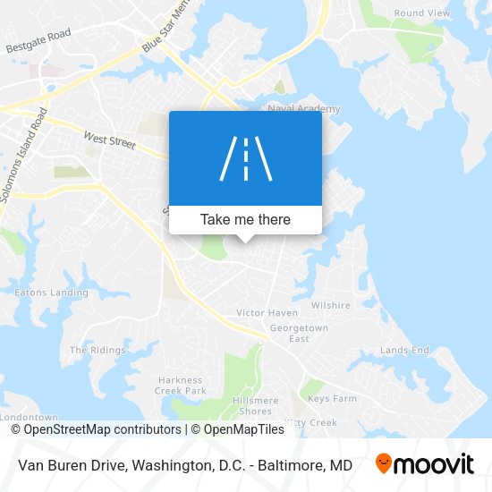Van Buren Drive map