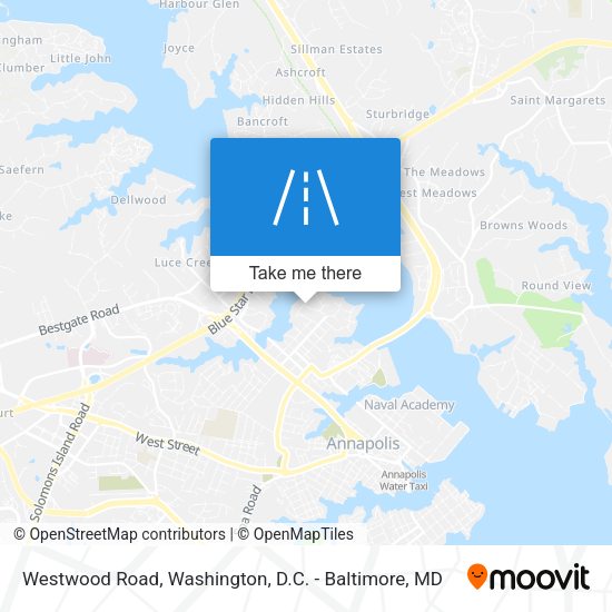 Westwood Road map