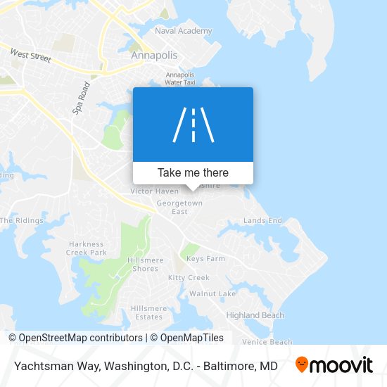 Yachtsman Way map