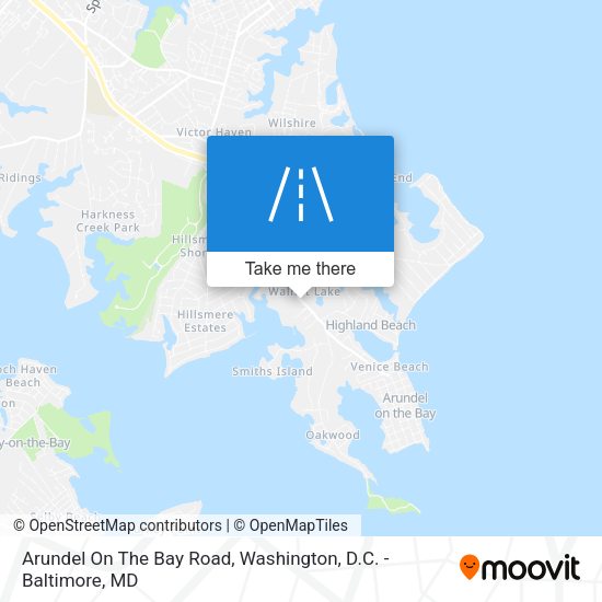 Arundel On The Bay Road map