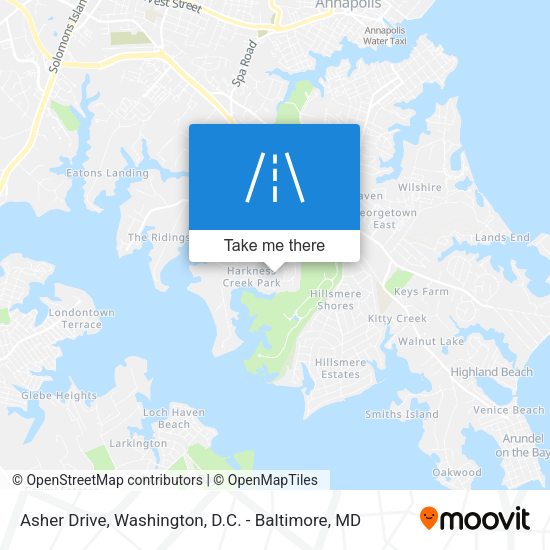 Mapa de Asher Drive