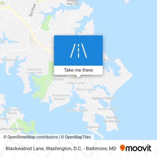 Blackwalnut Lane map