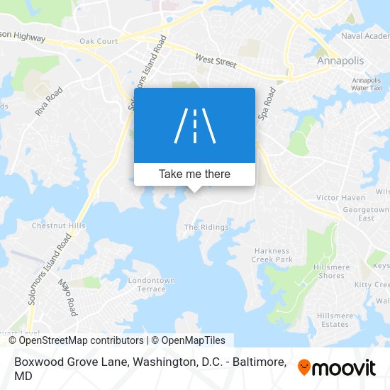 Boxwood Grove Lane map