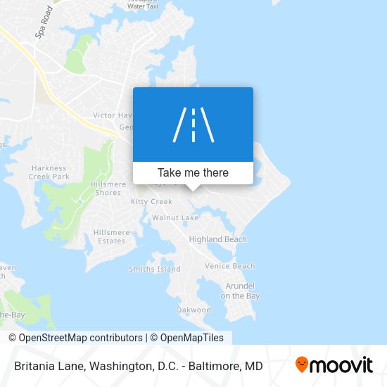 Mapa de Britania Lane