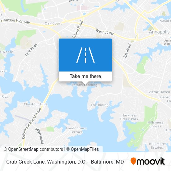 Crab Creek Lane map