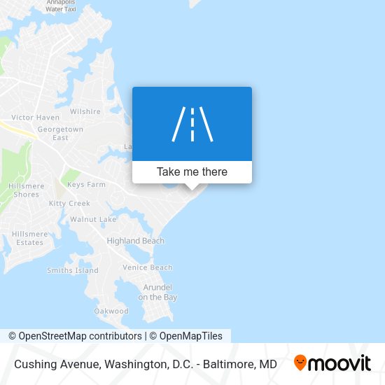 Mapa de Cushing Avenue