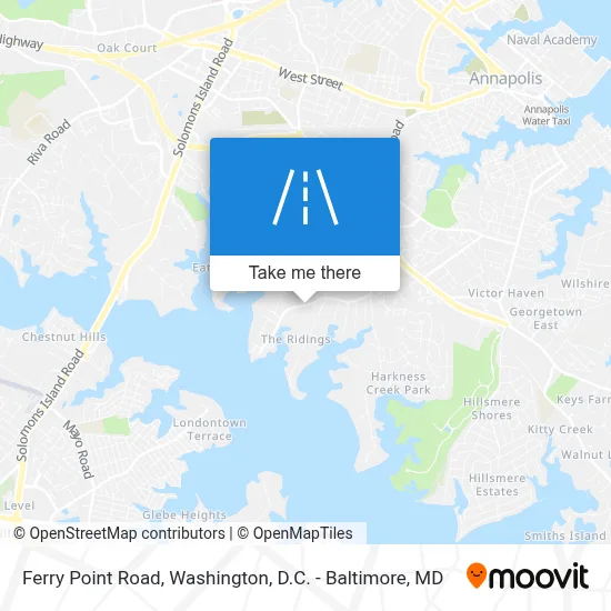 Ferry Point Road map