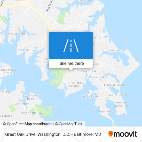 Great Oak Drive map