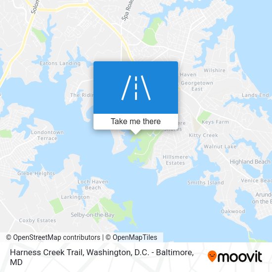 Harness Creek Trail map