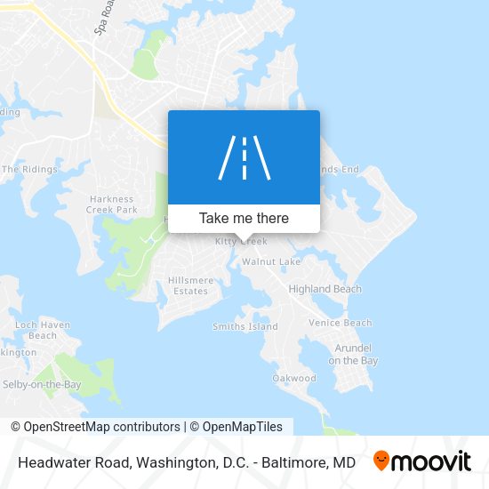 Mapa de Headwater Road