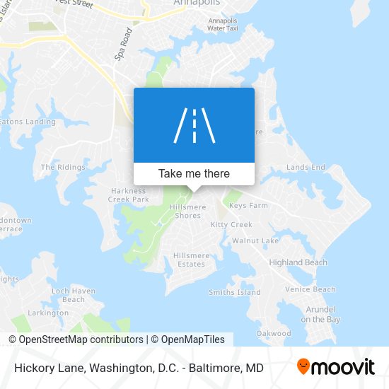 Hickory Lane map