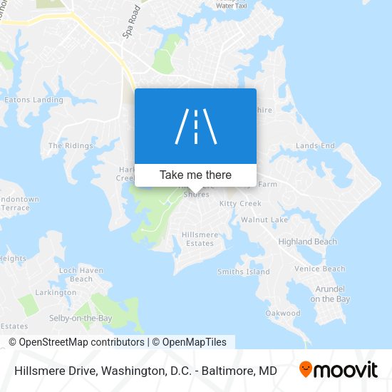 Hillsmere Drive map