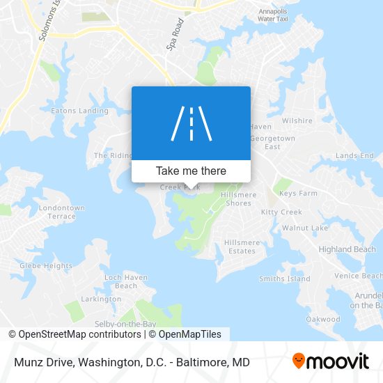 Munz Drive map