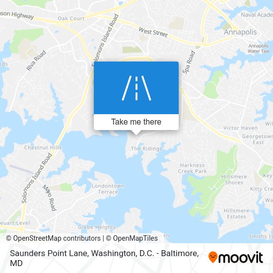 Mapa de Saunders Point Lane