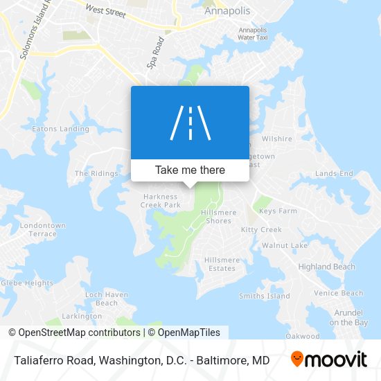 Taliaferro Road map