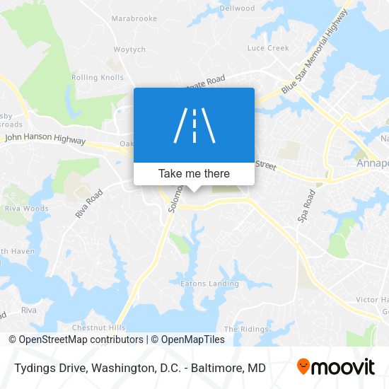 Tydings Drive map