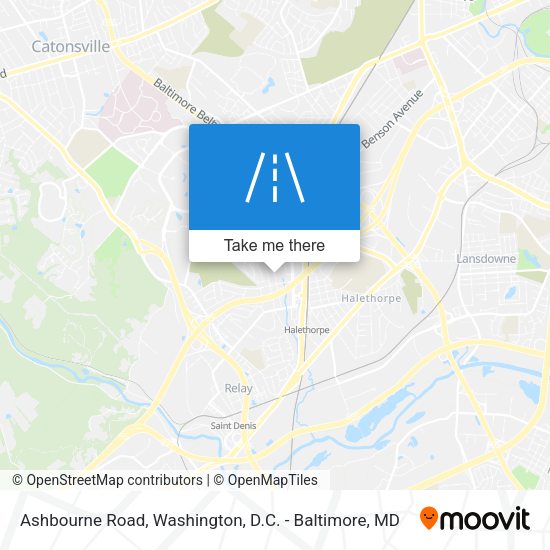 Ashbourne Road map