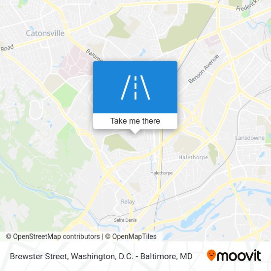 Brewster Street map