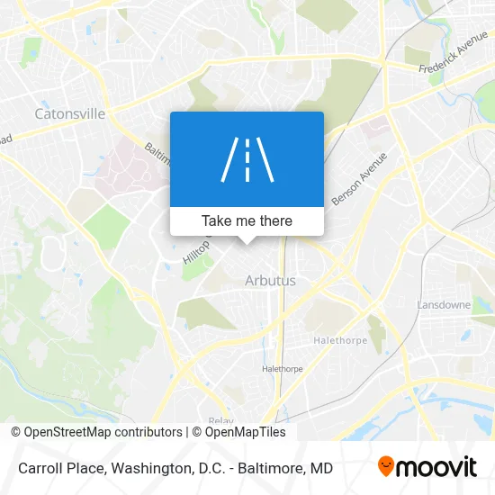 Carroll Place map