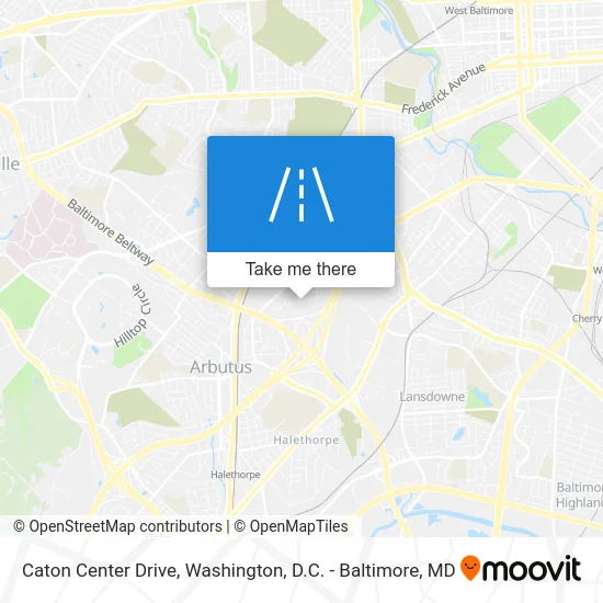 Caton Center Drive map