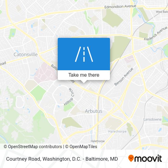 Courtney Road map
