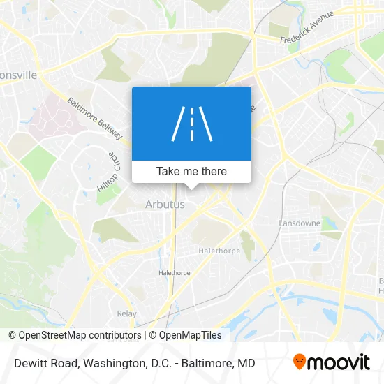 Dewitt Road map