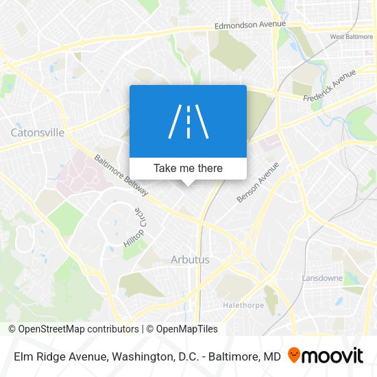 Mapa de Elm Ridge Avenue