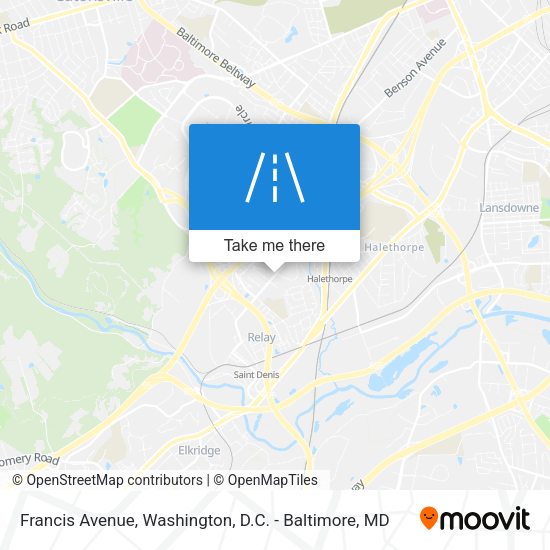 Francis Avenue map