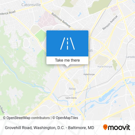 Grovehill Road map