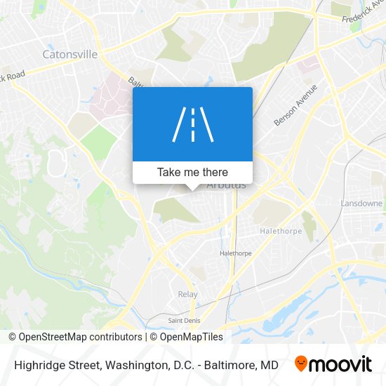 Highridge Street map