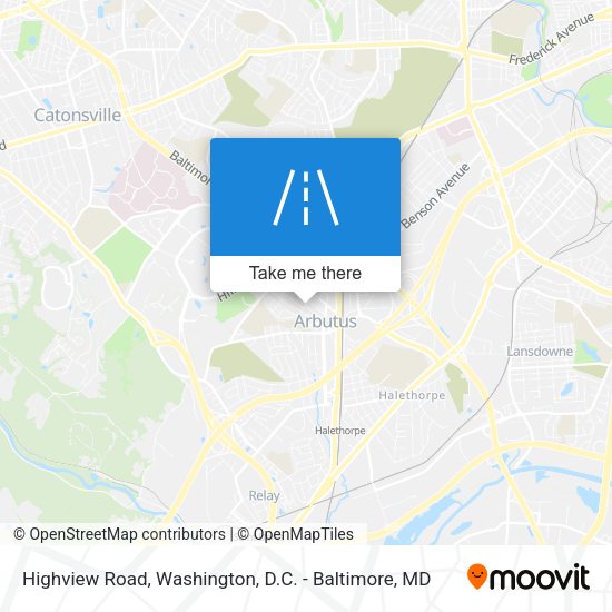 Highview Road map