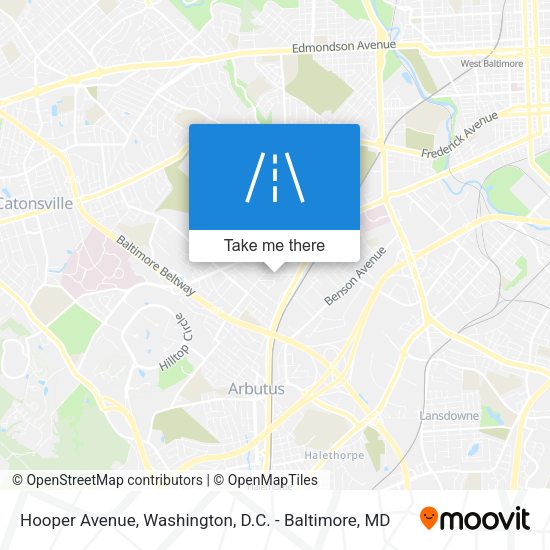 Mapa de Hooper Avenue