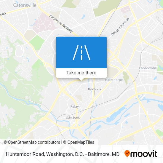 Huntsmoor Road map