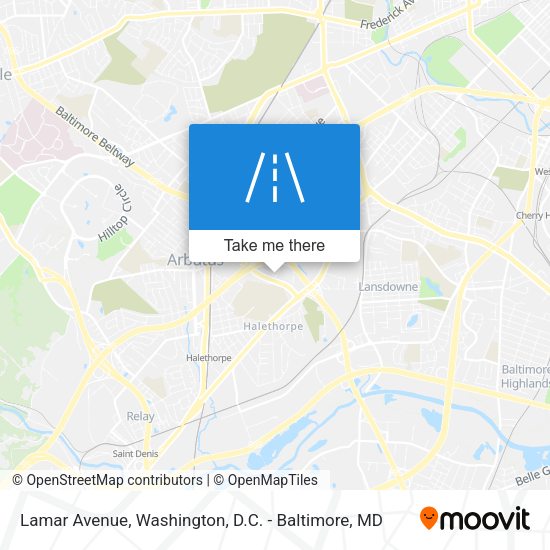 Lamar Avenue map