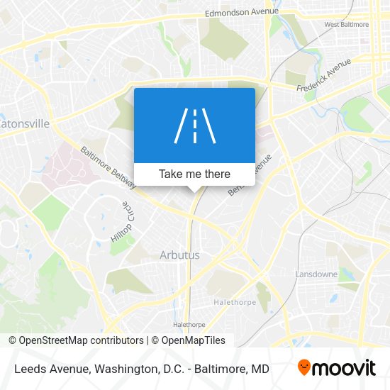 Leeds Avenue map