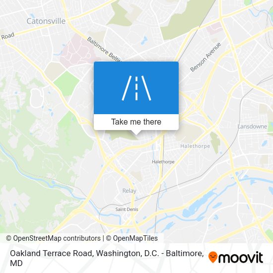 Mapa de Oakland Terrace Road