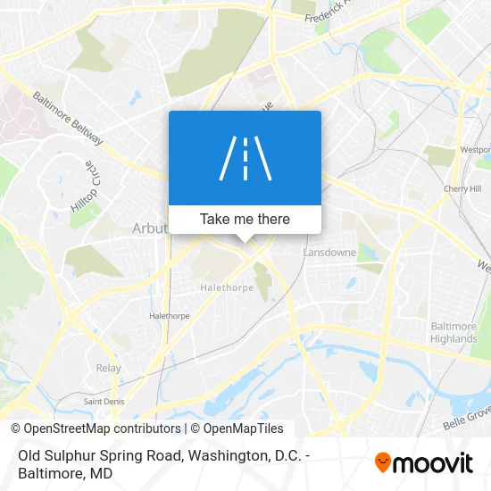 Old Sulphur Spring Road map