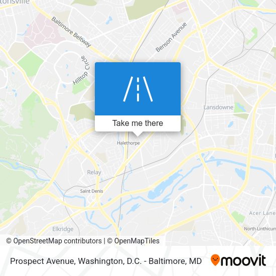 Prospect Avenue map