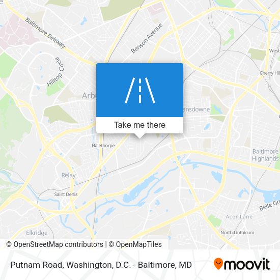 Mapa de Putnam Road