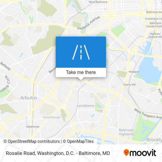 Mapa de Rosalie Road