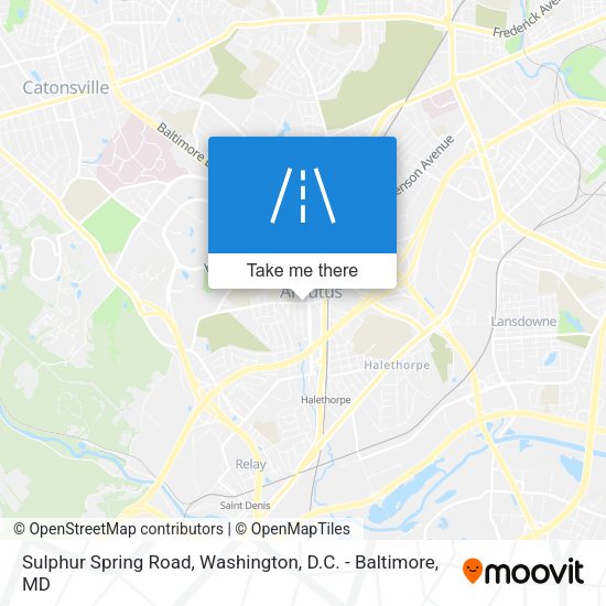 Sulphur Spring Road map