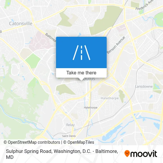 Sulphur Spring Road map